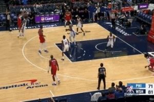 万箭齐发！凯肖恩-乔治三分射进还要加罚 奇才轰14-3领先76人15分